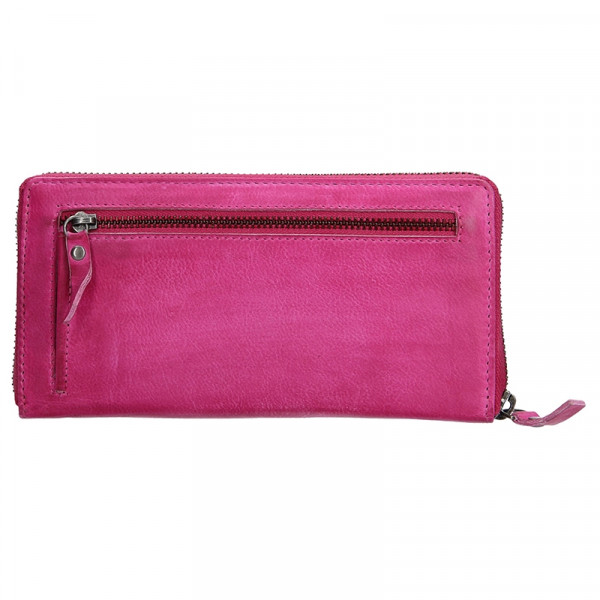 Női bőr pénztárca Lagen Maria - rózsaszín