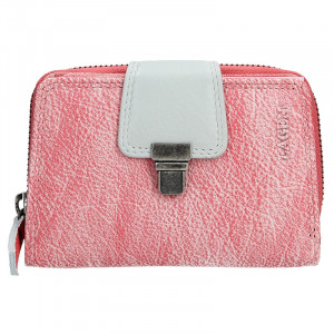 Női bőr pénztárca Lagen Lea - rózsaszín