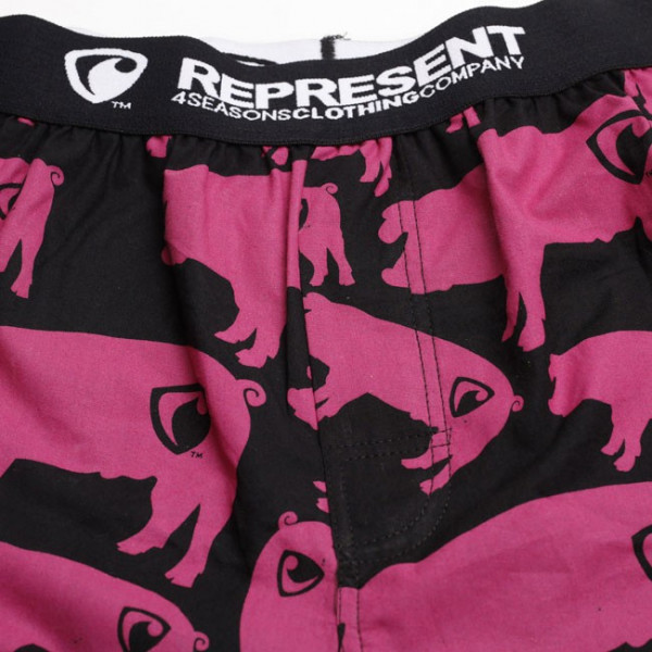 Férfi Represent Exclusive malacos boxeralsó - fekete és rózsaszín