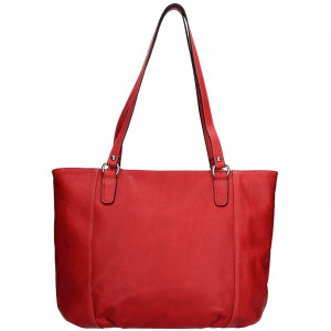 Elegantní dámská kožená kabelka Katana Apolen - červená