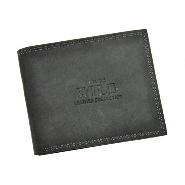 Pánská kožená peněženka Always Wild Karel - černá