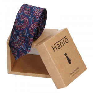 Pánská hedvábná kravata Hanio Logan - modrá