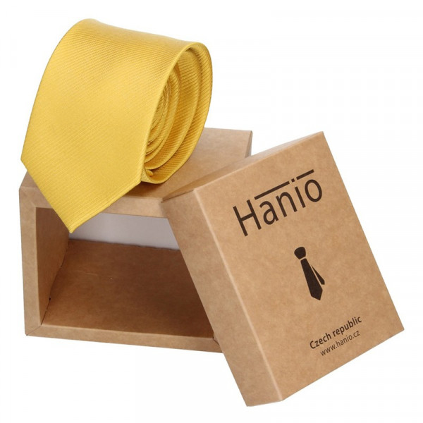 Férfi nyakkendő Hanio Sebastian - sárga