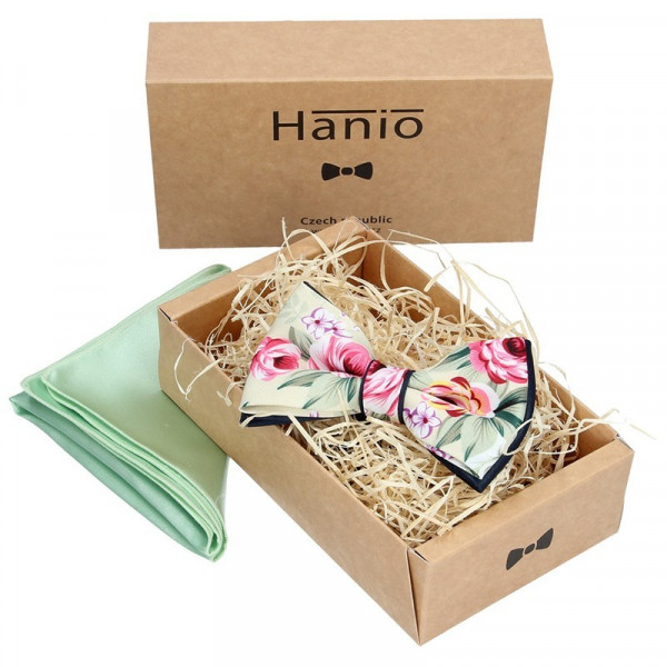 Nyakkendő és csokornyakkendő szett Hanio K0155