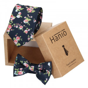 Nyakkendő és csokornyakkendő szett Hanio K0255