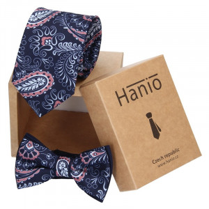 Nyakkendő és csokornyakkendő szett Hanio K0366