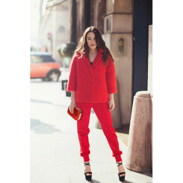 Női kézitáska LS Fashion Gloss - piros