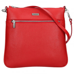 Női bőr crossbody táska Facebag Paula - piros