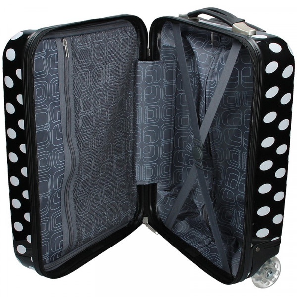 Madisson Amanda kabinos bőrönd - fekete