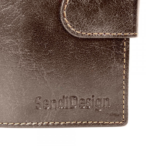 Férfi bőr pénztárca SendiDesign 1047L - barna