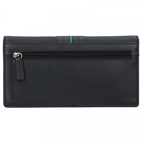 Lagen Sabine női pénztárca - fekete és kék