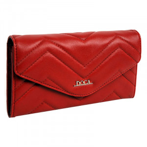 Női pénztárca Doca 65015 - piros