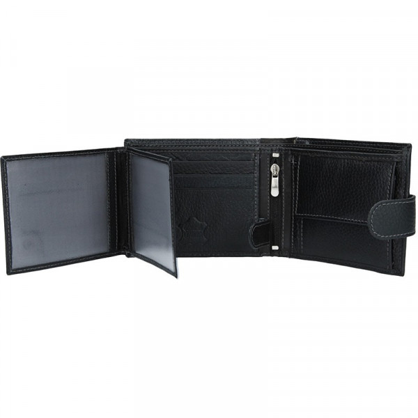 Férfi bőr pénztárca SendiDesign 5504 - fekete
