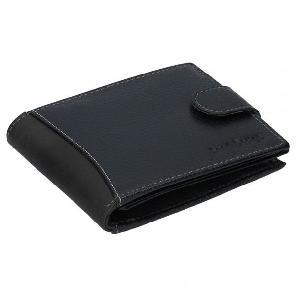 Férfi bőr pénztárca SendiDesign 5504 - fekete