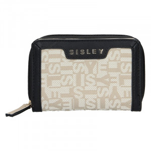 Női Sisley Glory pénztárca - fekete és bézs