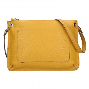 Divatos női bőr crossbody táska Facebag Nicol - mustár színben