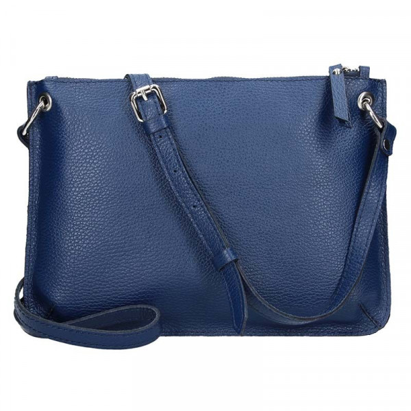 Divatos női bőr crossbody táska Facebag Nicol - kék