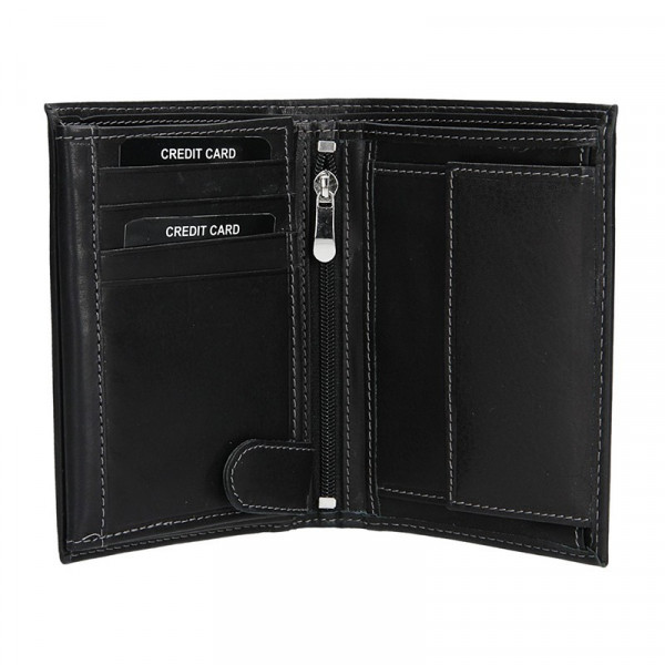 Férfi bőr pénztárca SendiDesign 5602 (P) VT - fekete