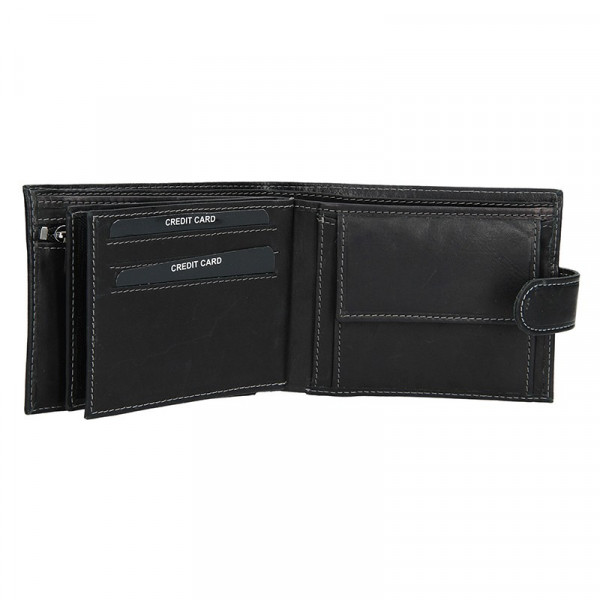 Férfi bőr pénztárca SendiDesign 5700 (AT) VT - fekete