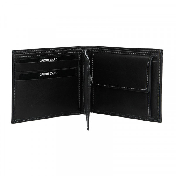 Férfi bőr pénztárca SendiDesign 6001 (P) VT - fekete