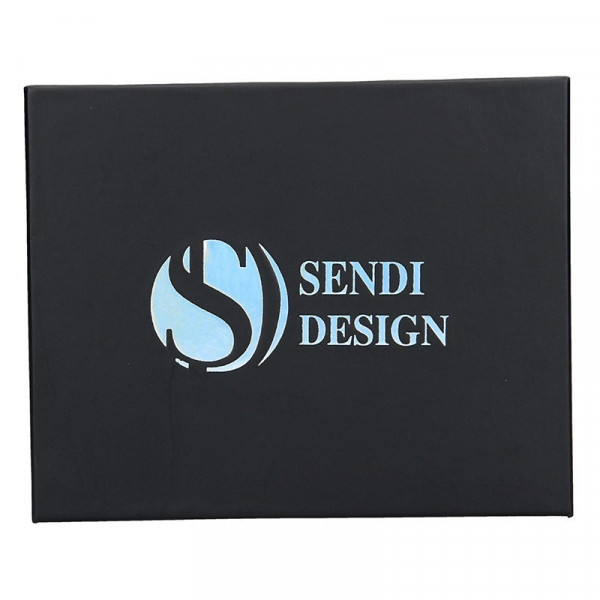 Férfi bőr pénztárca SendiDesign SNW6856 - fekete