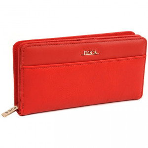 Női pénztárca Doca 65316 - piros