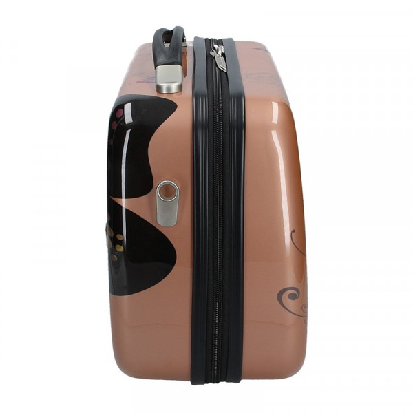 Két Madisson Ritta bőrönd készlet - rózsaszín-arany