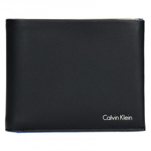 Férfi bőr pénztárca Calvin Klein Agard - fekete