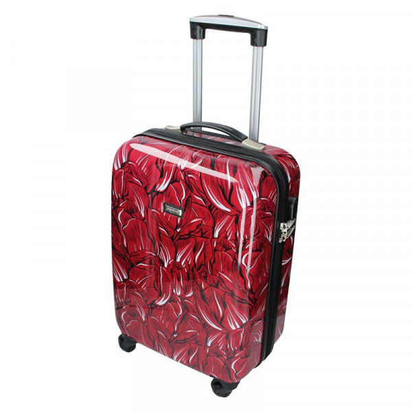 3 darabos Madisson Nice bőrönd készlet S,M,L - piros