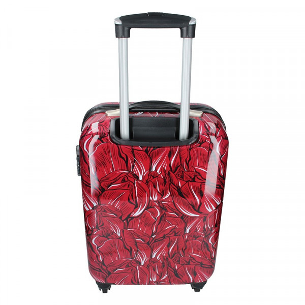 3 darabos Madisson Nice bőrönd készlet S,M,L - piros