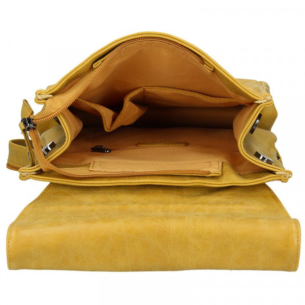 Modern női hátizsák Enrico Benetti Vilma - sárga