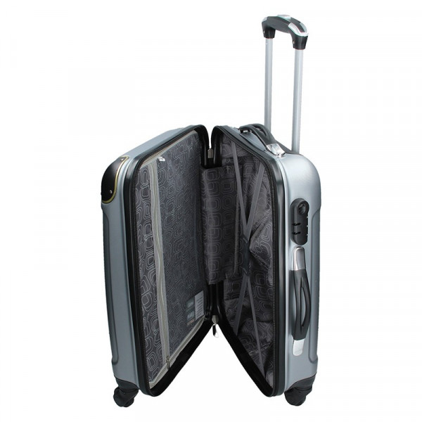3 darabos Madisson Michaela bőrönd készlet S,M,L - ezüst