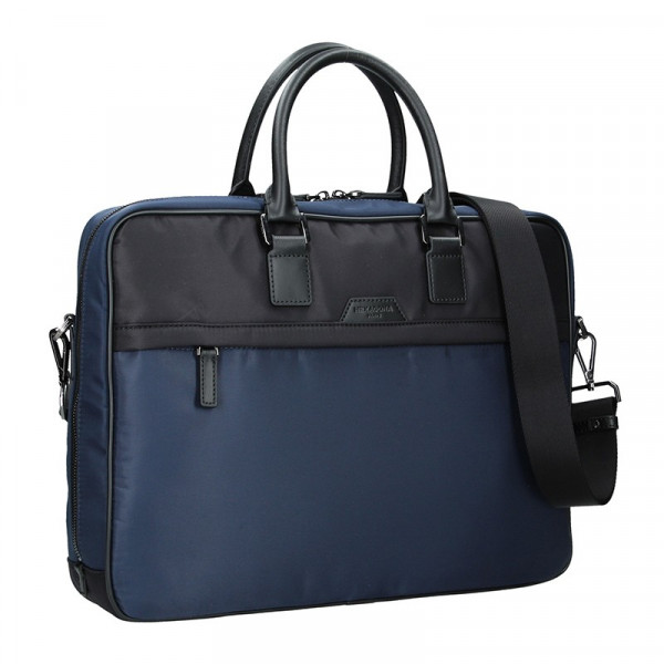 Férfi laptop táska Hexagona Aarvold - kék-fekete