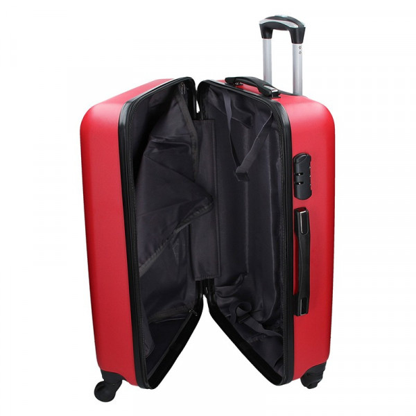 3 darabos Madisson Reina bőrönd készlet S,M,L - fekete