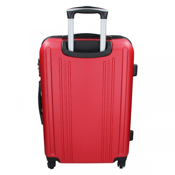 3 darabos Madisson Reina bőrönd készlet S,M,L - rózsaszín