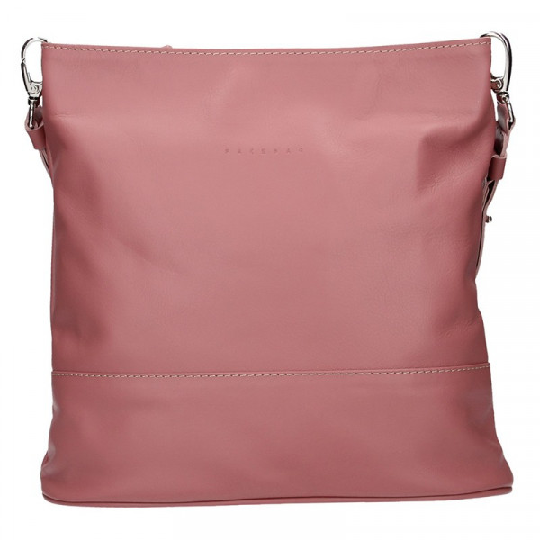 Női bőr crossbody táska Facebag Karla - pink