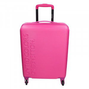 Kabinový cestovní kufr United Colors of Benetton Aura - růžová