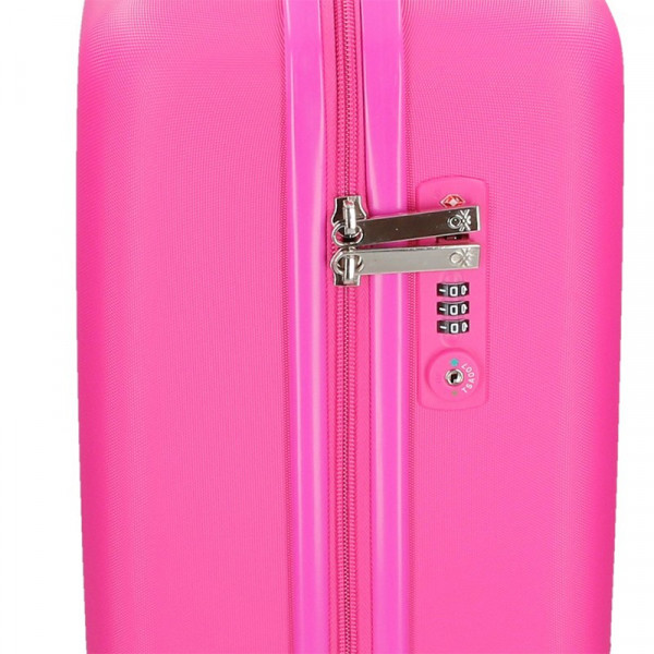 United Colors of Benetton Aura kabinos bőrönd - rózsaszín