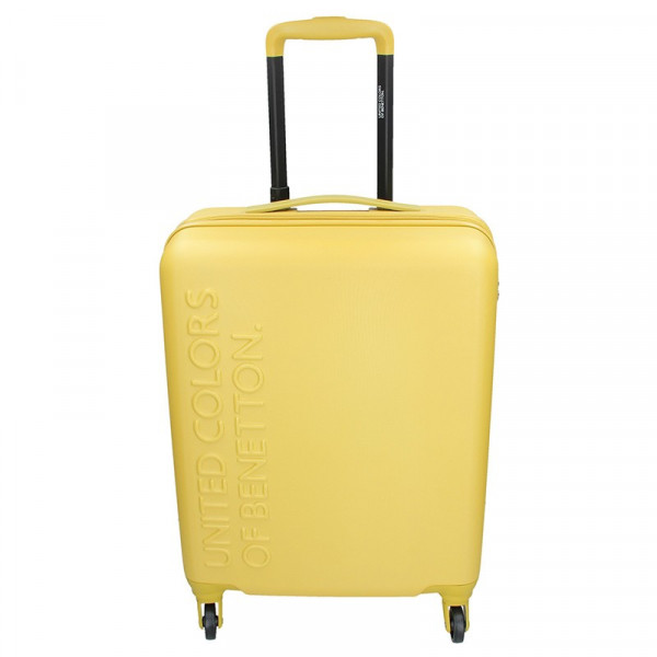 Kabinový cestovní kufr United Colors of Benetton Aura S - žlutá