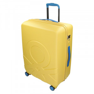 Cestovní kufr United Colors of Benetton Kanes L - žlutá
