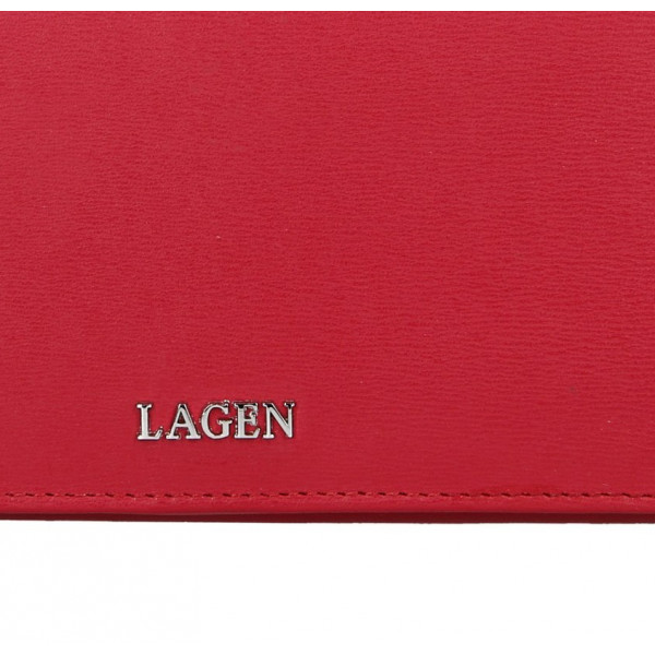 Női bőrtárca Lagen Evelin - piros