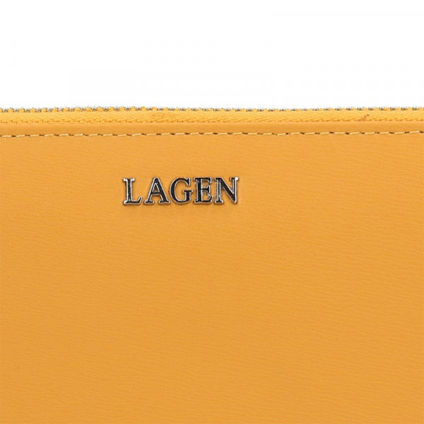 Női bőrtárca Lagen Dita - sárga
