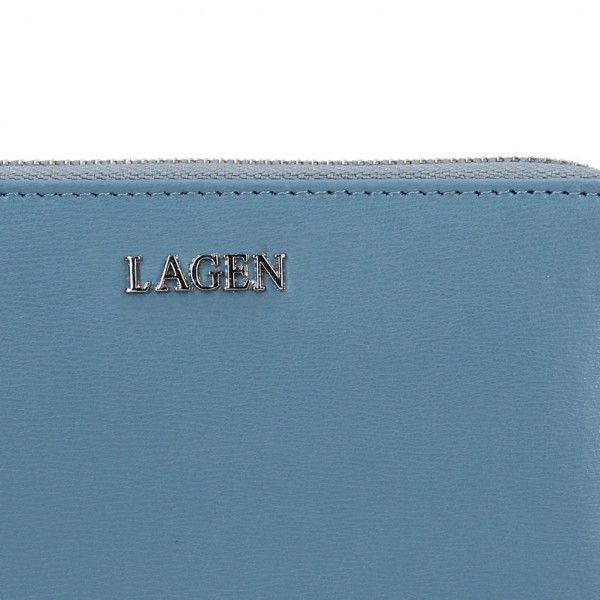 Női bőrtárca Lagen Apolen - kék