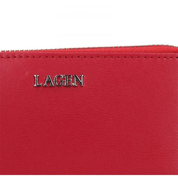 Női bőrtárca Lagen Apolen - piros