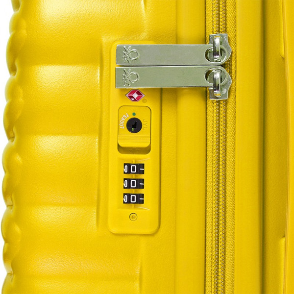 United Colors of Benetton Rider S kabinos bőrönd - sárga