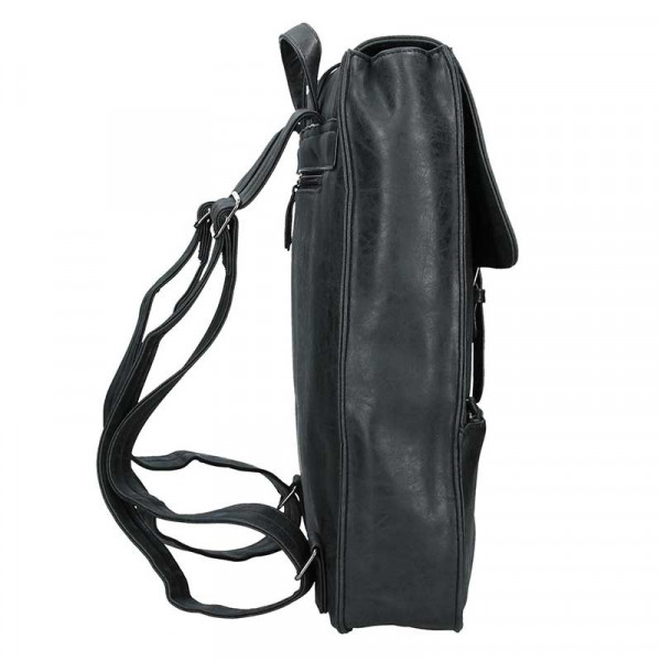 Nagyméretű, divatos hátizsák Enrico Benetti Amsterdam - fekete