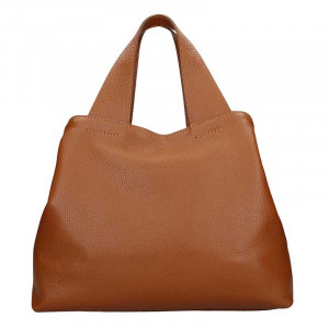 Dámská kožená kabelka Facebag Sofi - Hnědá