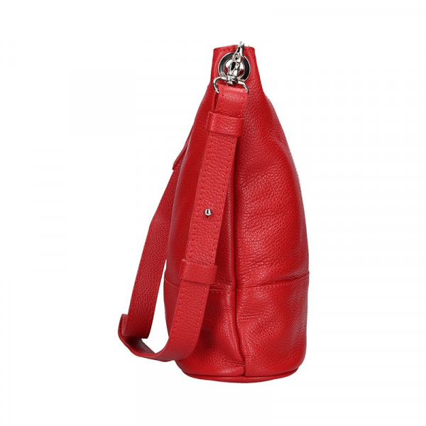 Női bőr crossbody táska Facebag Karla - piros