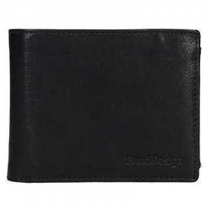Pánská kožená peněženka SendiDesign Jaromír - černá