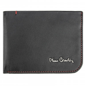Pánská kožená peněženka Pierre Cardin Hauk - černo-červená